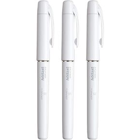 Platinum Preppy Fountain Pen, Black Ink 3 set, PERPANEP Edition (PER-SC05W) &monoc Sticky Note(Japan Import)White