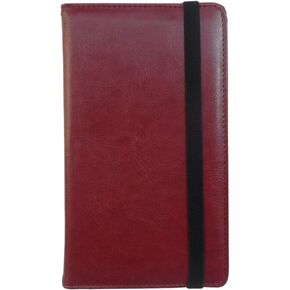Enyuwlcm PU Leather Business Card Book Organizer Journal Name Card Book Holder with Elastic Closure Hold 240 Cards Black