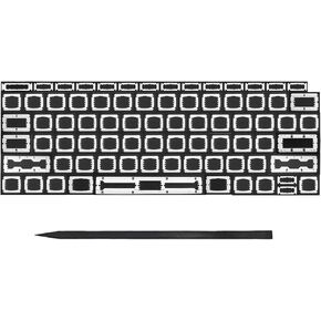 Replacement Keyboard Keycaps Keys Butterfly Clips Hinge for MacBook Pro Retina 13" / 15" A1706 A1707 A1708 MLH12LL/A* MLL42LL/A* MPXQ2LL/A* 2016 2017 Year, MacBook Retina 12" A1534 2017 Year