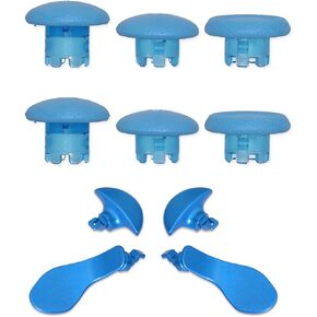 Thumbsticks Paddles Trigger Buttons Replacement for PS5 Edge Controller - Thumb Sticks Back Buttons Accessories for PS5 Edge Controller (10IN1-Blue) in Kuwait