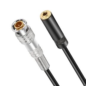 MEIRIYFA BNC Male to 3.5mm (1/8") Female Plug TRS Stereo Coaxial Power Audio Cable(0.5M) (BNC Male to 3.5mm Female)