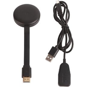 1080P Wireless Display Adapter, Wireless HDMI Display Dongle Adapter HD Screen Mirroring for Phone Tablet TV, USB Connected, Multi Applications