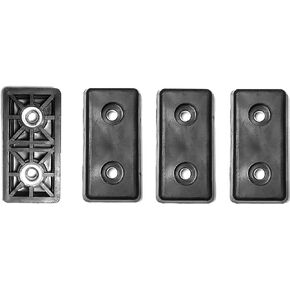 4 Small Rectangular Rubber Feet Bumpers - .344 H X 1.768 L X .885 W - Made in USA