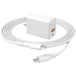 30W PD Fast Charger for iPad Pro M4 / iPad Air 4th 5th M2 / iPad Mini 6th / iPad 10th Gen USB-C Charging Cable Block Power Supply Adapter Cord