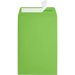 LUXPaper 6 x 9 Open End Envelopes | Peel & Press | Limelight Green | 80lb. Text | 50 Qty