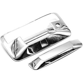 Polished Chrome Tailgate Door Handle Cover for 2014-2018 Chevy Silverado/GMC Sierra 1500 2500HD 3500HD W/Camera Hole