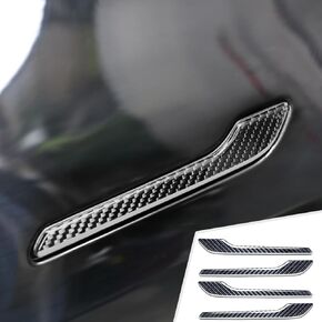 Carbon Fiber Door Handle Trim Sticker Cover Exterior for Tesla Model 3 2017-2023 Model Y 2020-2023 Decor Accessories