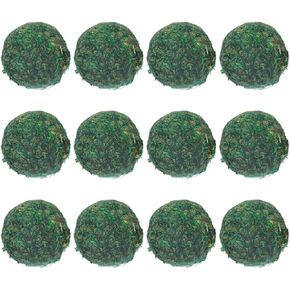 MECCANIXITY 12 Pcs Moss Balls 2 Inch Green Decorative Moss Balls for Centerpiece Bowls Vase Fillers Home Decor