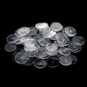 100 Pcs Clear Disc Pads to Stabilize Earrings Earlobe Support Patches for Earrings Ear Support for Heavy Earrings Earring Backs for Droopy Ears Ear Lifting for Earring Backs and Jewelry Crafts