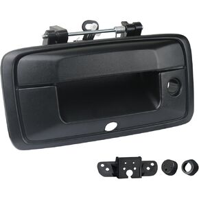 Tailgate Handle with Camera Hole Liftgate Latch Handle with Keyhole Chrome Fit for 2014-2015 Chevrolet Chevy Silverado Sierra 1500 Replaces 23448681