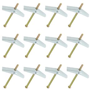 20 Pcs M3 Toggle Bolts and Wing Nuts Kit, Heavy Duty Wall Anchors and Screw Bolts for Hanging Items on Drywall - 1/8" x 2", Phillips Head