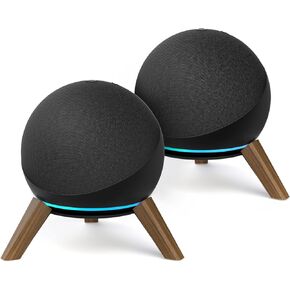 Wooden Desktop Stand for Echo Dot 4th Gen / 5th Gen Stand Holder for Better Sound - Wood Tripod Speaker Stand Desk for Echo Dot 4th & 5th Generation Table Holder for Echo Dot Stand, 1 Pack