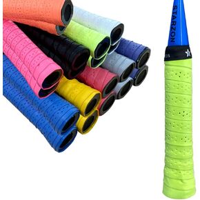 قبضة مضرب مضادة للانزلاق مثقوبة للتنس OverGrip كرة الريشة وكرة البيسبول مزيج الألوان من 20 قطعة in Kuwait