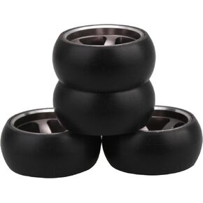 Mxfans RC Car Titanium 5 Spoke Wheel Hub Tire Replacement for WL 1:28 K969 Pack of 4
