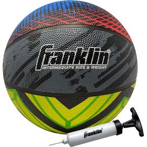 Franklin Sports Mystic Basketball - Women's Basketball - Girl's Indoor + Outdoor Basketball - 28.5" Intermediate Rubber Basketball - Air Pump Included