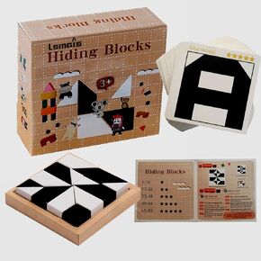 Wooden Puzzle Board Game, Children's 3D Spatial Thinking Training, Gift for Boys and Girls from 4 5 6 7 8 9 10 11 12 Year Old Puzzle Toys