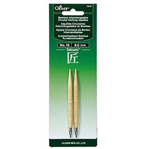 Clover Needlecraft Clover 3640 Needlecraft Takumi No.10 Bamboo Interchangeable Circular Knitting Needles