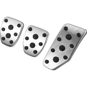 X AUTOHAUX 3pcs Brake Pedal Pad Gas Accelerator Pedal Cover Clutch Pedal Cover for Subaru Legacy 1990-2007