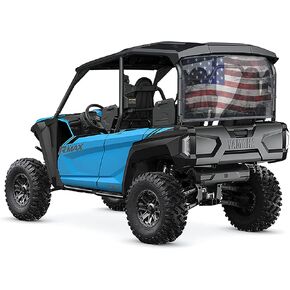 UTV Old Glory Flag Rear Dust/UV Screen Fits Yamaha Wolverine RMAX2 & RMAX4
