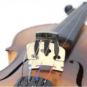 Metal Violin Mute Practice Violin Silencer for 1/2,3/4,4/4 Violin,Bronze