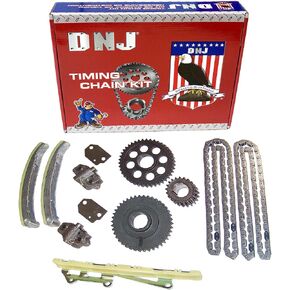 DNJ TK4154 Timing Chain Kit for 2001-2004 Ford Mustang 4.6L SOHC V8 16V 281cid
