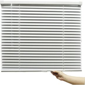 Cordless Light Filtering Mini Blinds for Windows, Horizontal Vinyl Window Blinds, Inside or Outside Mount 1" (28" W x 48" H)