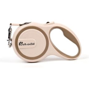 OUTnWILD Retractable Dog Leash - Retractable Dog Leash 16ft for Small/Medium Breeds/Pets Up to 44lbs. 360° Tangle Free Design with One Touch Quick-Lock Braking System&Anti-Slip Handle. (Khaki)