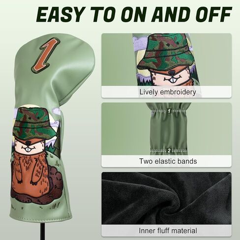 Golf Driver Headcover, Golf Head Covers for Taylormade Titleist Callaway in Saudi Arabia