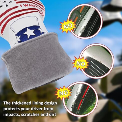 Golf Driver Headcover, Golf Head Covers for Taylormade Titleist Callaway in Saudi Arabia
