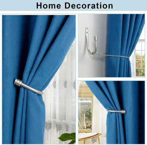 حوامل ستائر، قطعتان من حوامل ستائر الستائر، حاملات ستائر زخرفية للستائر، حامل ستائر مثبت على الحائط من النحاس in Kuwait