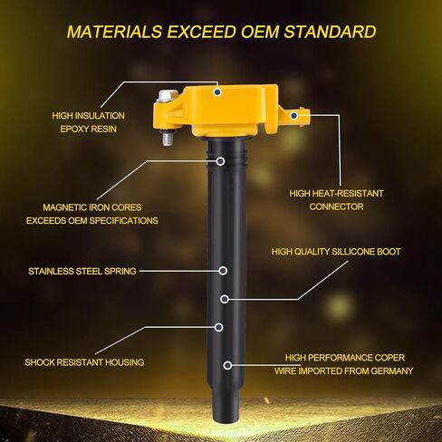 4 قطعة حزمة ملف الإشعال UF751 UF754 بديلة لسيارة جيب شيروكي 14-17، كومباس 18-19، رينيجيد 15-17، كرايسلر 200 15-17، دودج دارت 14-16، رام بروماستر 15-17، فيات 500X 16-17 L4 2.4L in Kuwait