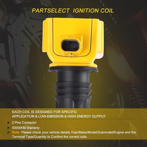 4 قطعة حزمة ملف الإشعال UF751 UF754 بديلة لسيارة جيب شيروكي 14-17، كومباس 18-19، رينيجيد 15-17، كرايسلر 200 15-17، دودج دارت 14-16، رام بروماستر 15-17، فيات 500X 16-17 L4 2.4L in Kuwait