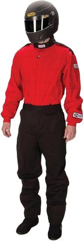 بدلة سباق G-FORCE Racing Gear 4125XLGBK GF 125 سوداء كبيرة جدًا بطبقة واحدة in Kuwait