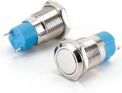 Holy Feather Industrial Switches - Momentary Push Button Switch for Power Switching, Ideal for Industrial Use - Compact, Reliable, and Weather Resistant(2Pcs) in Saudi Arabia