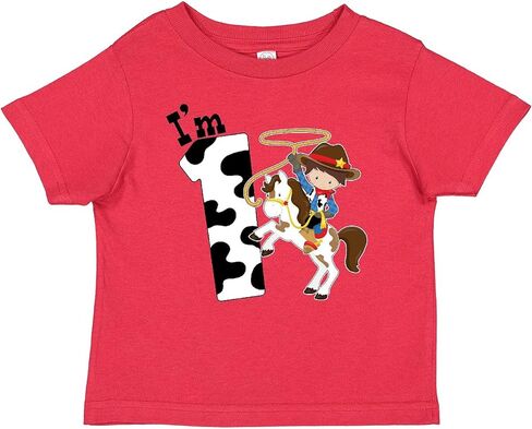 inktastic I'm One-Cowboy Riding Horse Birthday Baby T-Shirt in Saudi Arabia