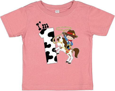 inktastic I'm One-Cowboy Riding Horse Birthday Baby T-Shirt in Saudi Arabia