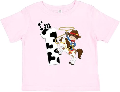 inktastic I'm One-Cowboy Riding Horse Birthday Baby T-Shirt in Saudi Arabia