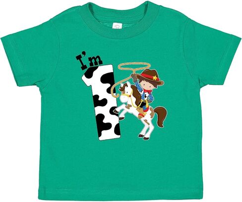 inktastic I'm One-Cowboy Riding Horse Birthday Baby T-Shirt in Saudi Arabia