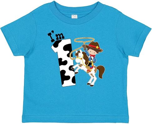 inktastic I'm One-Cowboy Riding Horse Birthday Baby T-Shirt in Saudi Arabia