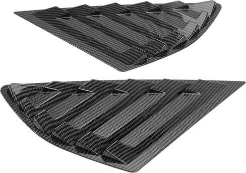 HECASA فتحات النوافذ الجانبية متوافقة مع 2013-2018 Ford Fusion/Mondeo Air Vent Scoop Shades Cover Blinds Trim ABS Plastic Carbon Fiber Color 2PCS in Saudi Arabia