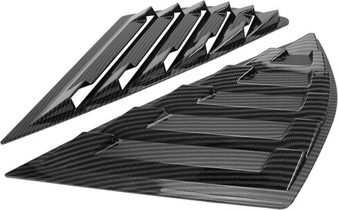 HECASA فتحات النوافذ الجانبية متوافقة مع 2013-2018 Ford Fusion/Mondeo Air Vent Scoop Shades Cover Blinds Trim ABS Plastic Carbon Fiber Color 2PCS in Saudi Arabia