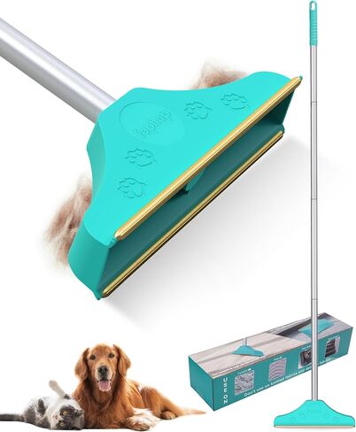 Pet Hair Remover for Carpet, Long Handle Carpet Rake for Dog Cat Hair Removal,Reusable Design Carpet Scraper Rake for Couch,Stairs,Car Mats in Kuwait