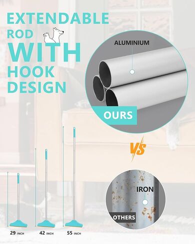 Pet Hair Remover for Carpet, Long Handle Carpet Rake for Dog Cat Hair Removal,Reusable Design Carpet Scraper Rake for Couch,Stairs,Car Mats in Kuwait