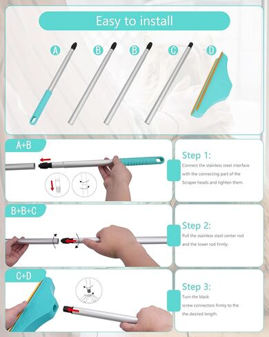 Pet Hair Remover for Carpet, Long Handle Carpet Rake for Dog Cat Hair Removal,Reusable Design Carpet Scraper Rake for Couch,Stairs,Car Mats in Kuwait