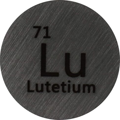 Lutetium (Lu) 24.26mm Metal Disc 99.9% Pure for Collection or Experiments in Saudi Arabia