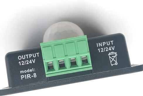 مفتاح مستشعر الحركة الأوتوماتيكي بالأشعة تحت الحمراء PIR 12V-24V 8A لإضاءة LED أنيقة in Saudi Arabia