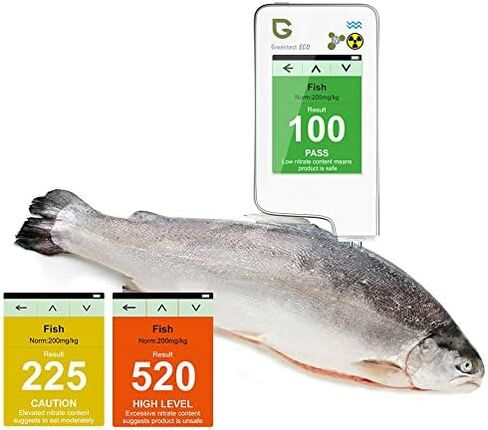 جهاز اختبار نترات الطعام 6 في 1 من Greentest ECO 5F، كاشف إشعاع عالي الدقة، عداد جيجر، جهاز قياس جودة المياه، TDS، محلل صلابة PPM، مقياس الجرعات للخضراوات والفواكه واللحوم والأسماك والماء in Kuwait