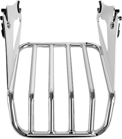 حامل أمتعة قابل للفصل من Chorme مزود برف تثبيت خلفي للدراجة النارية متوافق مع موديلات Harley Davidson Touring 2009-2023 Street Glide Road Glide Electra Glide Road King in Saudi Arabia