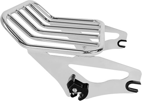 حامل أمتعة قابل للفصل من Chorme مزود برف تثبيت خلفي للدراجة النارية متوافق مع موديلات Harley Davidson Touring 2009-2023 Street Glide Road Glide Electra Glide Road King in Saudi Arabia