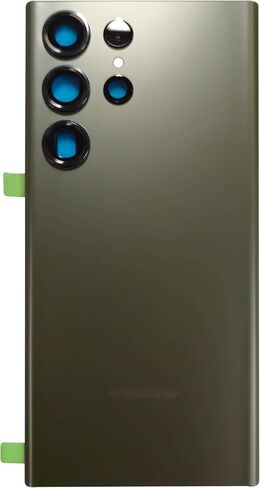 اللوحة الخلفية الخلفية، غطاء بديل للغطاء الزجاجي الخلفي لهاتف Samsung Galaxy S23 Ultra 5G جميع شركات النقل مع إطار معدني لعدسة الكاميرا ولاصق مثبت مسبقًا - أحمر وردي in Saudi Arabia